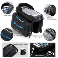 Bicycle Bags Front Frame Bags MTB Road Bike Bag Cycling Accessories Waterproof Screen Touch Top Tube Phone Bag