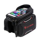 Bicycle Bags Front Frame Bags MTB Road Bike Bag Cycling Accessories Waterproof Screen Touch Top Tube Phone Bag