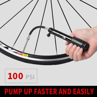 Bicycle Pump Mini Portable MTB Road Bike Pump Cycling Inflator Presta Schrader Valve Hose Pumps Bicycle Accessories