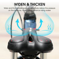 GEL Bicycle Saddle MTB Mountain Road Bike Seat Cushion PU Leather Comfortable Shockproof