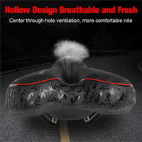 GEL Bicycle Saddle Cycling MTB Road Bike Saddle Seat Cushion Soft Sponge PU Anti-skid Shock Absorbing