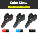 GEL Bicycle Saddle Cycling MTB Road Bike Saddle Seat Cushion Soft Sponge PU Anti-skid Shock Absorbing