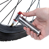 Portable Aluminum Alloy Bicycle Pump Air CO2 Quick Inflator Cycling MTB Road Bike Pump Schrader Presta Valve Mini Bike Pump Ultralight