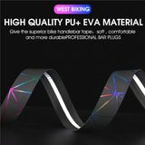 WEST BIKING Soft Bicycle Handlebar Tape EVA PU Bike Bar Tape Professional Cycling Damping Anti-Vibration Wrap With 2 Bar Plugs