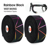 WEST BIKING Soft Bicycle Handlebar Tape EVA PU Bike Bar Tape Professional Cycling Damping Anti-Vibration Wrap With 2 Bar Plugs