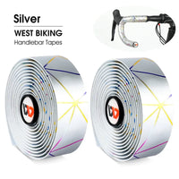 WEST BIKING Soft Bicycle Handlebar Tape EVA PU Bike Bar Tape Professional Cycling Damping Anti-Vibration Wrap With 2 Bar Plugs