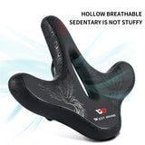 Flat Widen Ergonomic Bicycle Saddle Comfortable Cushion Pad MTB Road Bike Saddle Breathable Shockproof Cycling Seat