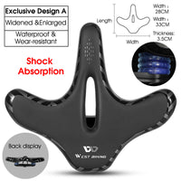 Flat Widen Ergonomic Bicycle Saddle Comfortable Cushion Pad MTB Road Bike Saddle Breathable Shockproof Cycling Seat