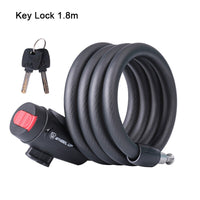 1.8m Bicycle Lock Password Key Lock Anti Theft Bike Steel Cable Lock Safety MTB Road Bike Security Lock