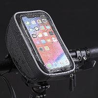 6 inch Waterproof Bicycle Front Handlebar Bag Cell Mobil Phone Bag Cycling MTB Road Bike Top Tube Frame Bag Touch Screen Pouch