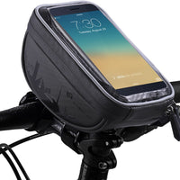 6 inch Waterproof Bicycle Front Handlebar Bag Cell Mobil Phone Bag Cycling MTB Road Bike Top Tube Frame Bag Touch Screen Pouch