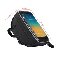 6 inch Waterproof Bicycle Front Handlebar Bag Cell Mobil Phone Bag Cycling MTB Road Bike Top Tube Frame Bag Touch Screen Pouch