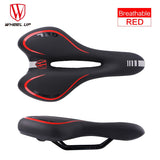 GEL Bicycle Saddle Breathable MTB Road Bike Front Seat Cushion Reflective Tape Shock Absorbing System