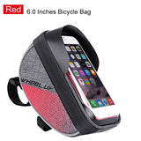 Bicycle Bag 6.0inch Touch Screen Cell Phone Mobil Phone Bag Cycling Top Tube Handlebar Bag Pouch Waterproof