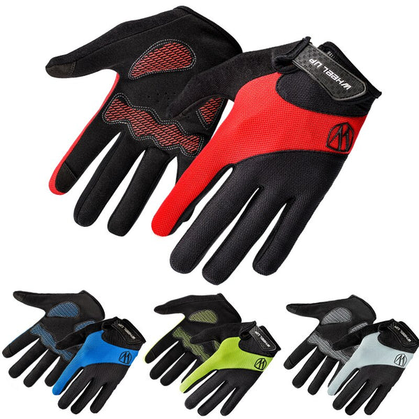 Full Finger Cycling Bicycle Gloves Lycra Men Women's MTB Road Bike Gloves Breathable Touch Screen Soft