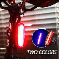 Bike Tail Light Bicycle Rear Light Cycling Warning Light Lamp LED Waterproof MTB Road Bike USB Rechargeable Polychromatic