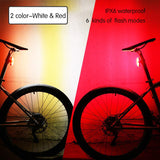 Bike Tail Light Bicycle Rear Light Cycling Warning Light Lamp LED Waterproof MTB Road Bike USB Rechargeable Polychromatic