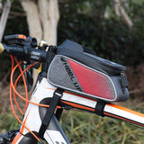 Bicycle Touch Screen Phone Bags Front Frame Top Tube Bag Rainproof MTB Road Bike Cycling Bags 6.0 Inches Bike Cell Phone Cases Holder