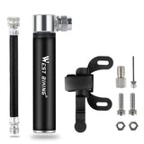 Aluminum Alloy Portable Mini Bicycle Hand Pump Air Pump AV/FV Ball Tyre Inflator MTB Mountain Road Bike Pump