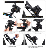 Foldable Cycling Bike Lock MTB Road Bicycle Hamburg Lock Scooter Electric E-Bike Chain Lock High Security Anti-Theft