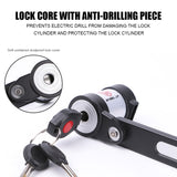 Cycling Bicycle Lock with LED Light Alloy Steel Folding Lock MTB Road Bike Lock Anti-theft Lock Safety Cycling Accessories