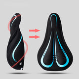 Silicone GEL Foam Bicycle Saddle Cover MTB Road Bike Seat Cover Pad Cushion Breathable Soft Comfortable