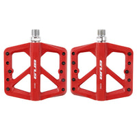 3 Sealed Bearings Bicycle Pedals Nylon Mountain Bike Pedals Road Bike BMX MTB Pedals 9/16" Platform Flat Pedals Ultralight Non-Slip