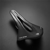 Cycling Bicycle Saddle MTB Mountain Road Bike Seat Cushion Pad PU Leather Gel Filled Comfortable Shockproof Breathable