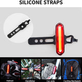 Bike Tail Light Bicycle Rear Light Cycling Warning Light Lamp LED Waterproof MTB Road Bike USB Rechargeable Polychromatic