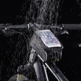 Bicycle Bag MTB Road Bike Front Frame Bag Cell Mobil Phone Case Waterproof Touch Screen Cycling Top Tube Bag