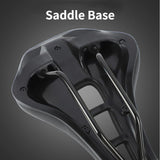 Comfortable Bicycle Saddle Mountaibn Road Bike Seat Cushion Pad Wear-resistant PU Leather Hollow