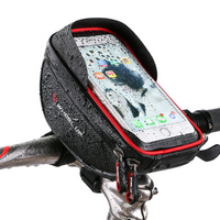 Waterproof Bicycle Handlebar Bag MTB Road Bike Front Frame Bag Touch Screen Phone Holder Top Tube Bag Pouch