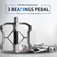 Ultralight Bike Pedals Aluminum Alloy Bicycle Pedals 3 Bearings Platform Antiskid Cycling BMX MTB Mountain Road Bike Pedals