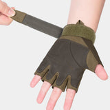 Army Military Fingerless Tactical Gloves Fitness Gym Men Women Antiskid Anti-Slip Cycling Half Finger Gloves