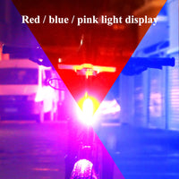 Bike Tail Light Bicycle Rear Light Cycling Warning Light Lamp LED Waterproof MTB Road Bike USB Rechargeable Polychromatic