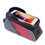 Bicycle Touch Screen Phone Bags Front Frame Top Tube Bag Rainproof MTB Road Bike Cycling Bags 6.0 Inches Bike Cell Phone Cases Holder