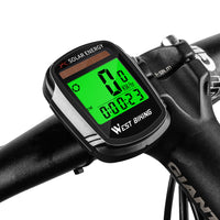 Solar Power Wireless Bicycle Computer Speedometer Odometer Multifunctional MTB Computer