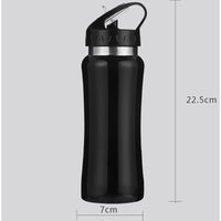 304 Stainless steel Sports Water Bottle with Straw Fitness Cycling Bike Gym Travel Drinking Water Bottle Cup Jug