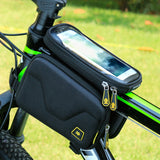 Cycling Bike Bag  6.2 Inch TPU Touch Screen Cell Phone Bag Holder Bicycle Bag Front Frame Bag Top Tube Bag Double Pouch MTB Road Bikee Accessory