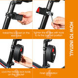 Cycling Foldable Bicycle Lock MTB Road Bike Chain Lock Combination Password Lock Scooter Electric E-Bike Safety Anti-Theft