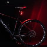 ROCKBROS LED Bicycle Rear Light Bike Taillight Safety Warning Lamp Waterproof USB Rechargable 3 Colors