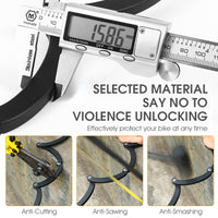 Cycling Foldable Bicycle Lock MTB Road Bike Chain Lock Combination Password Lock Scooter Electric E-Bike Safety Anti-Theft