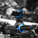 Bike 360 Rotating Double Light Holder Bracket Stand Support Front Flashlight Lamp Pump Holder Handlebar Frame Fork Bicycle Accessories