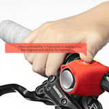 Bicycle Electric Horn Bell Waterproof 360 Rotatable Silica Gel Shell Bike Bell Handlebar Mounting Cycling Horn Bell