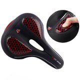 GEL Bicycle Saddle with Cycling Taillight MTB Road Bike Saddles Seat Cushion Thicken Wide Comfortable Hollow