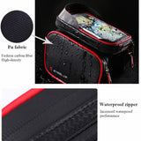 Bicycle Bag Phone Bag Holder Cycling MTB Road Bike Front Frame Bag TPU Touch Screen 6.2 Inch Waterproof