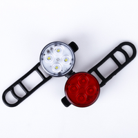 4LED Bike Light Rechargeable USB Bicycle Lamp Super Bright Bicycle Front Lamp Rear Light Warning Light 4 LED Beads 4 Light Mode Options