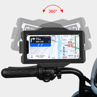 360 Rotatable Aluminum Alloy Motorcycle Bicycle Bike Phone Holder Touch Screen Waterproof Cell Mobil Phone Bracket Stand Mount Support Universal