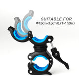 Bike 360 Rotating Double Light Holder Bracket Stand Support Front Flashlight Lamp Pump Holder Handlebar Frame Fork Bicycle Accessories