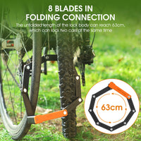 Foldable Bicycle Lock  MTB Road Bike Lock Cycling Scooter Electric Bike E-Bike Chain Lock Security Anti-theft